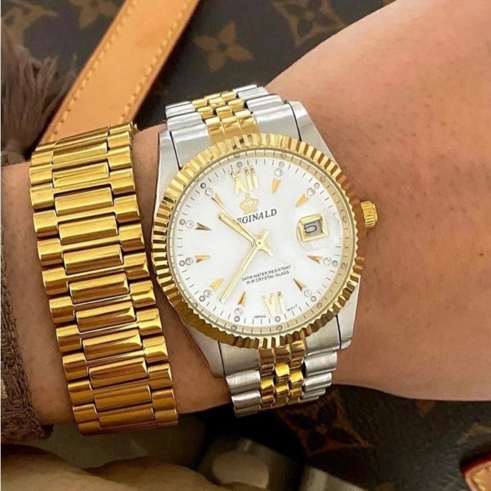 Polished Gold Link Bracelet